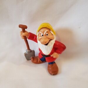 Disney BULLYLAND Snow White Angry Seven Dwarf Vintage Retro Figure Kid Toy Cake